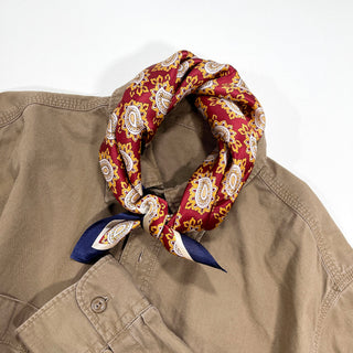 Classic Paisley Men's Silk Neckerchief | Bandana Silk Scarf