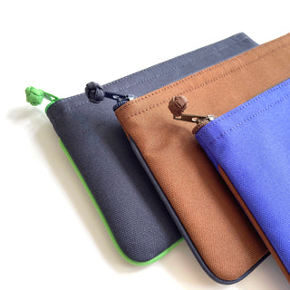 Unique Handmade Recycled Small Zipper Wallet for Women and Men | Credit Card Pouch