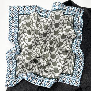 Bohemian pattern small silk scarf square/silk bandana/silk neckerchief for men and women