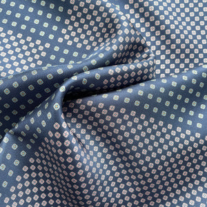 Four Leaf Clover Handmade 100% Men's Silk Scarf | Silk Neckerchief | Silk Square