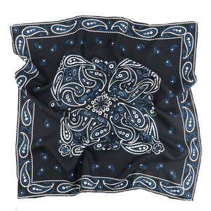 Classic Paisley Silk Neckerchief | Men's Silk Scarf | Silk Bandana | Silk Neck Scarf