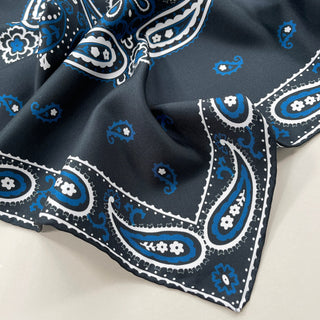 Classic Paisley Silk Neckerchief | Men's Silk Scarf | Silk Bandana | Silk Neck Scarf