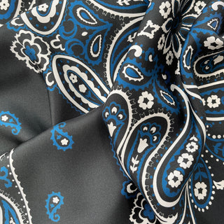 Classic Paisley Silk Neckerchief | Men's Silk Scarf | Silk Bandana | Silk Neck Scarf