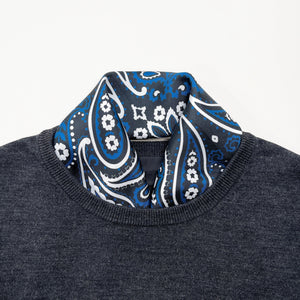 Classic Paisley Silk Neckerchief | Men's Silk Scarf | Silk Bandana | Silk Neck Scarf