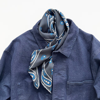 Classic Paisley Silk Neckerchief | Men's Silk Scarf | Silk Bandana | Silk Neck Scarf