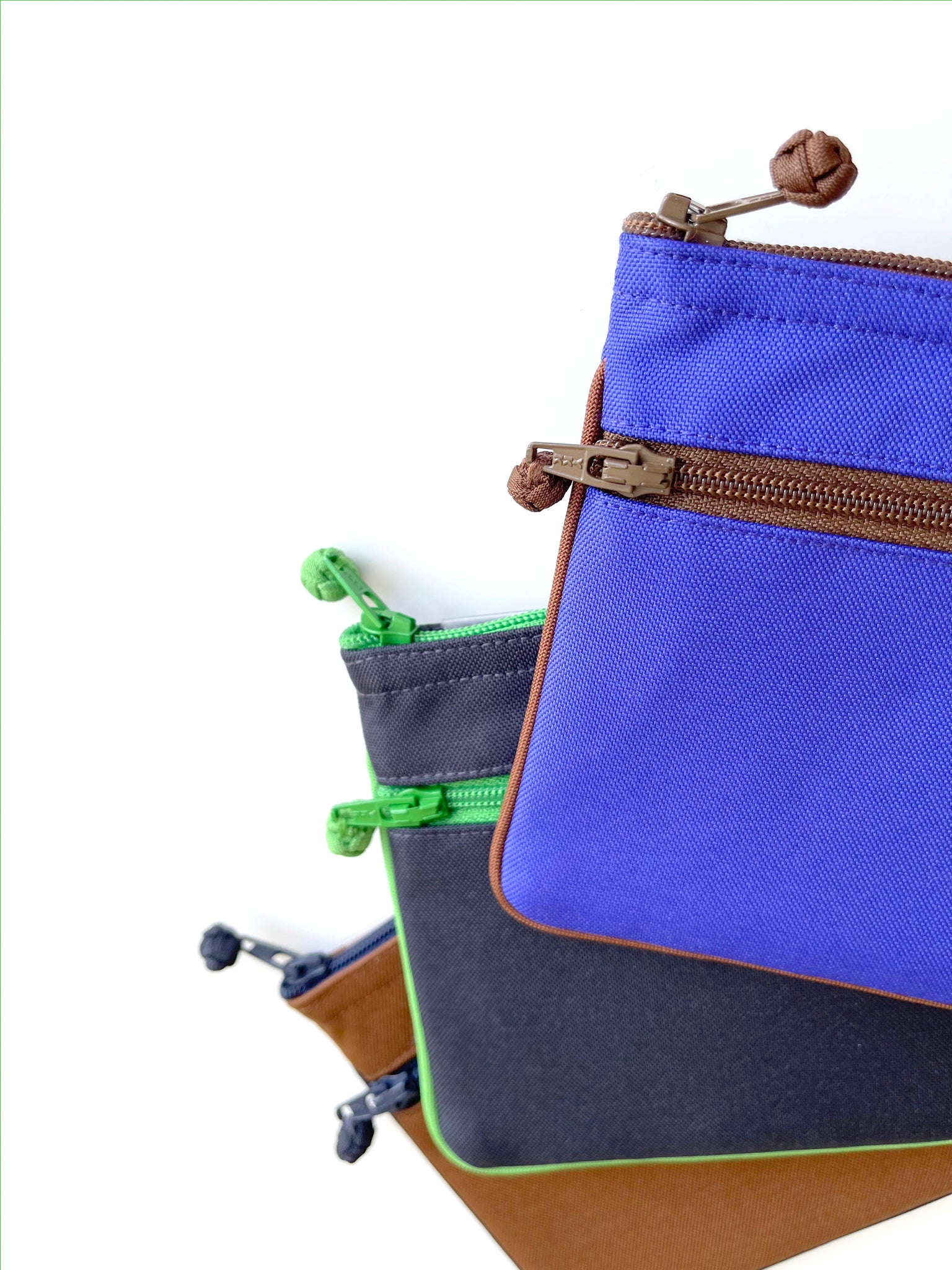 Recycled Multi-functional Double Zipper Wallet/Purse for Men & Women