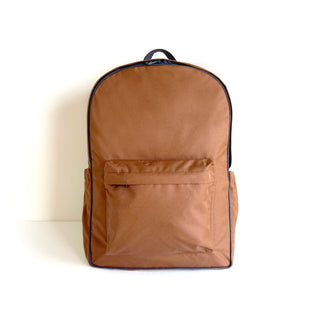 waterproof recycled brown backpack