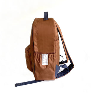 waterproof recycled brown backpack