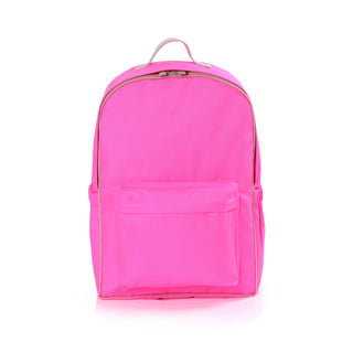 waterproof recycled neon pink backpack 