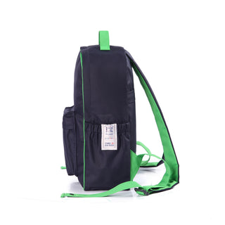 waterproof recycled navy blue backpack 